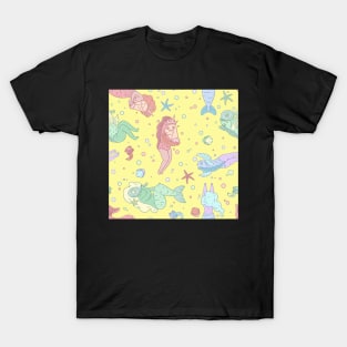 Mermaid or reverse mermaid? (yellow version) T-Shirt